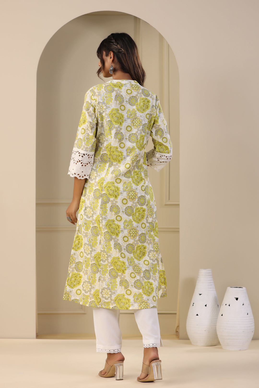 Floral Printed Cotton Kurta