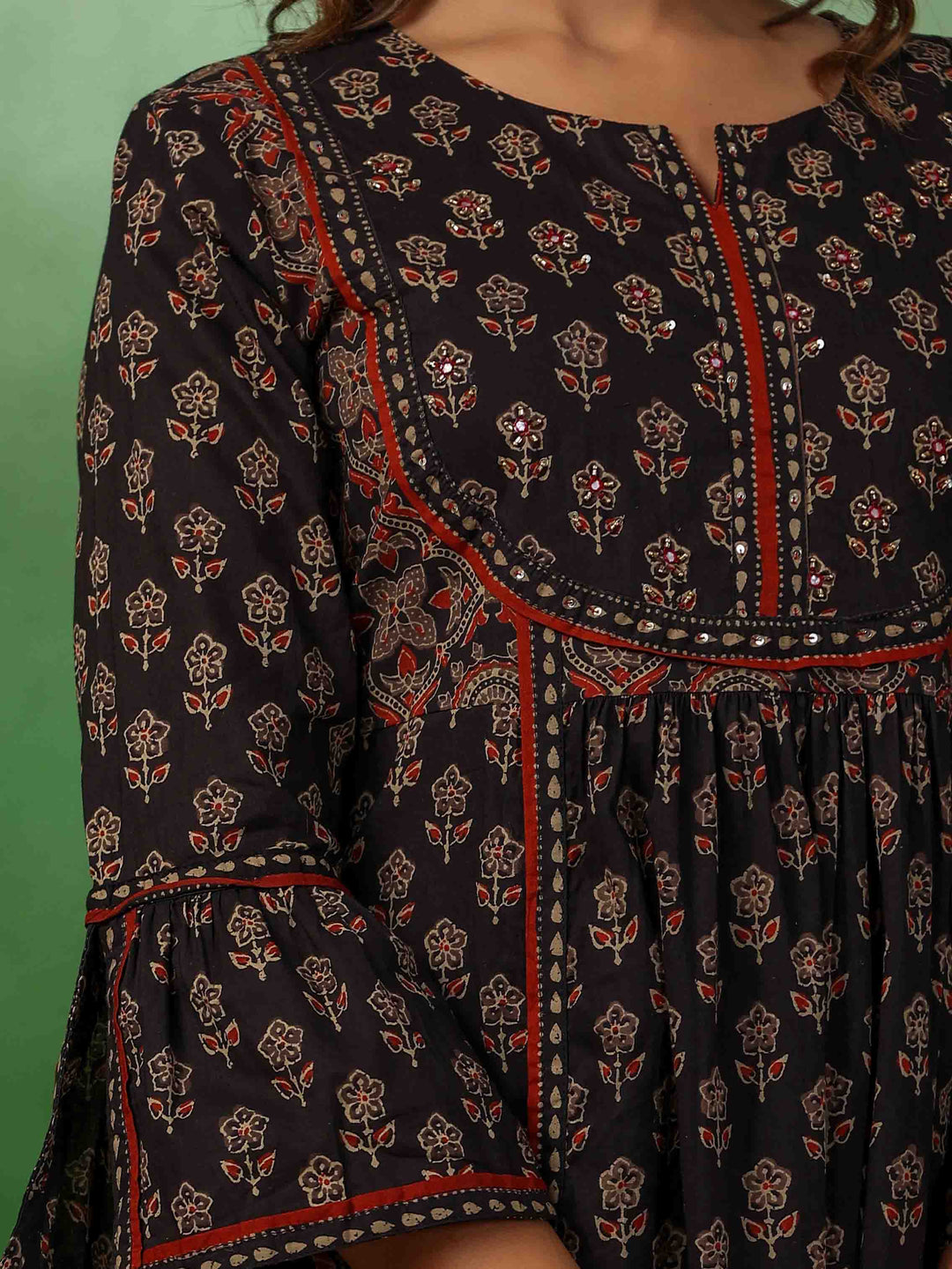 Floral Printed Kurta With Pants &amp; Dupatta