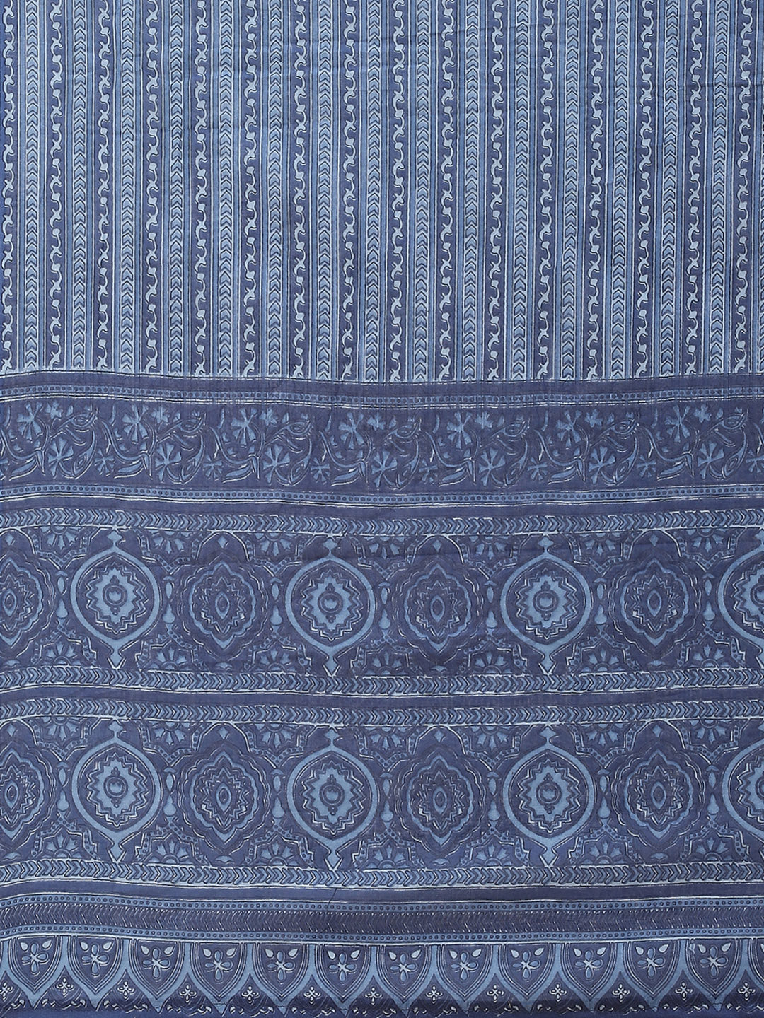 Printed Cotton Kurta With Pants &amp; Dupatta
