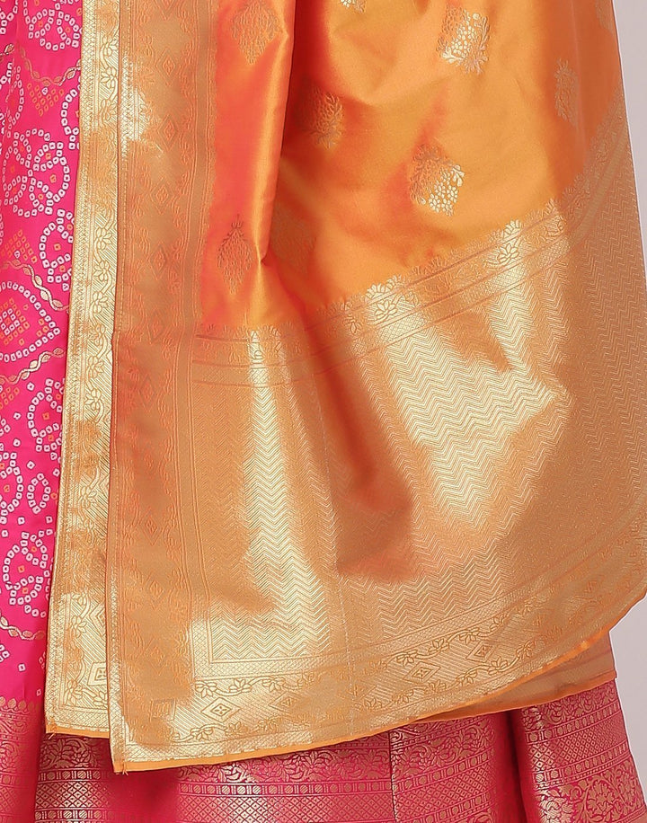 MBZ Meena Bazaar-Rani Mustard Dupion Handloom Salwar kameez