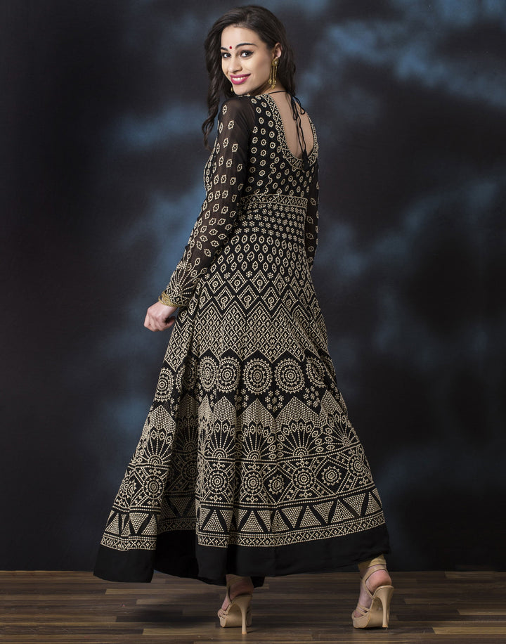 Anarkali Georgette Salwaar Kameez Stitched Suit -1