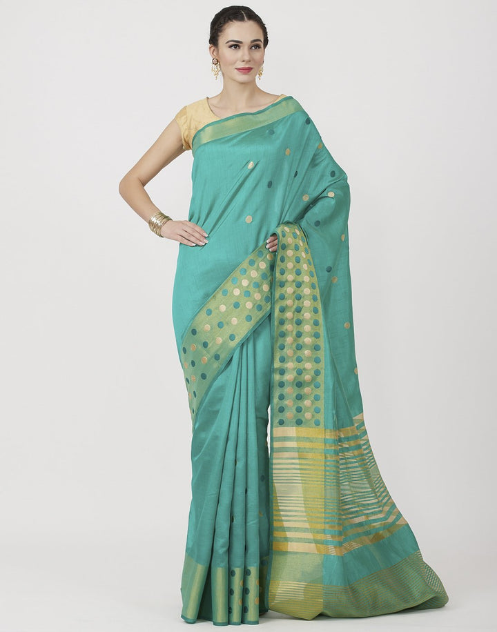 Mustard Art Handloom Woven Saree