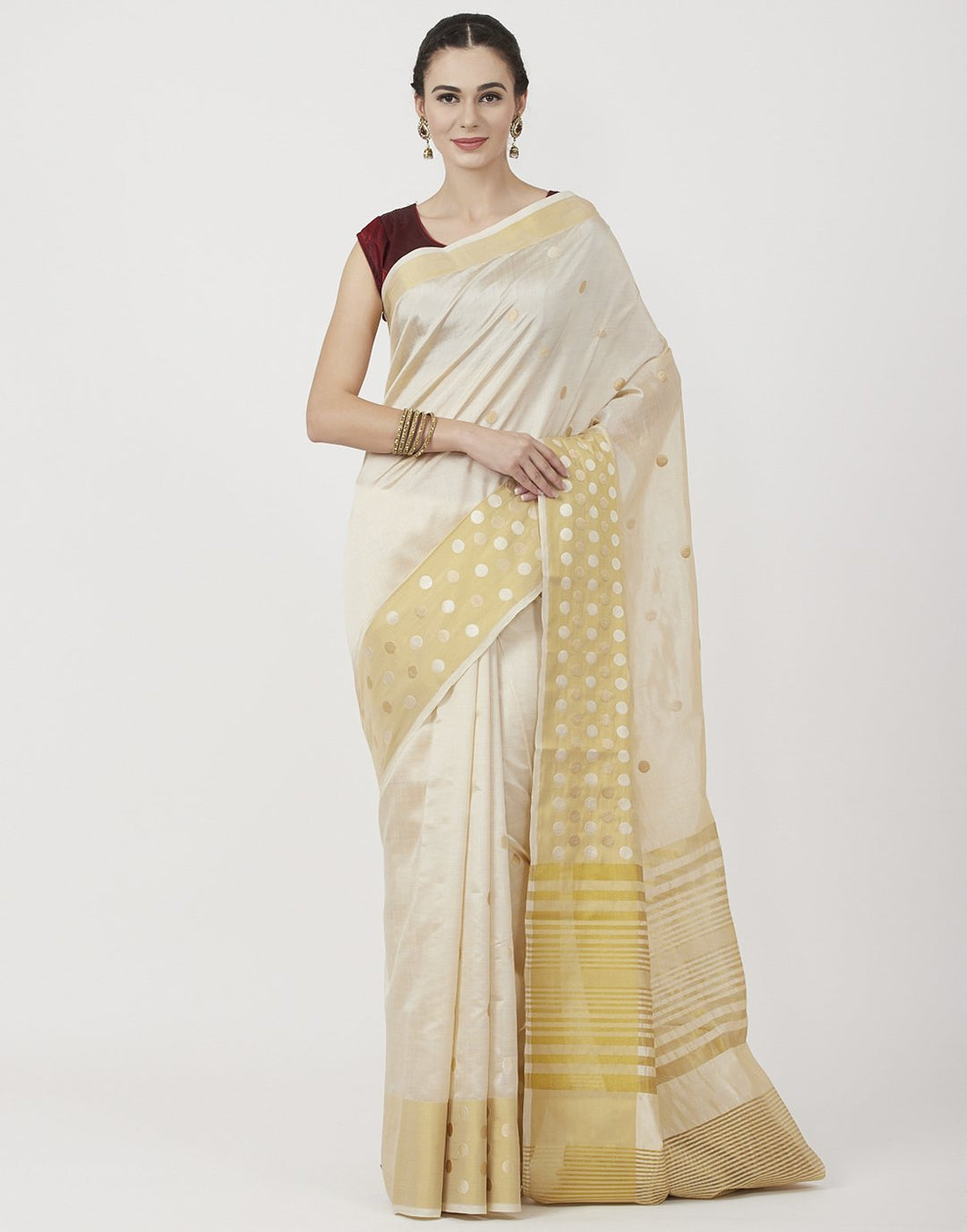 Mustard Art Handloom Woven Saree