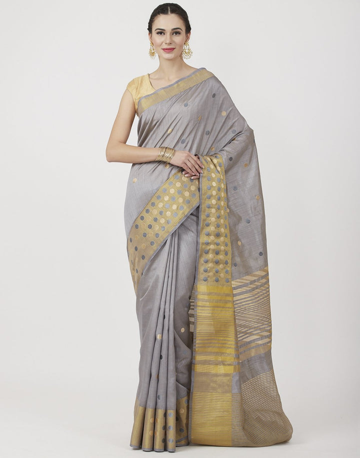 Mustard Art Handloom Woven Saree