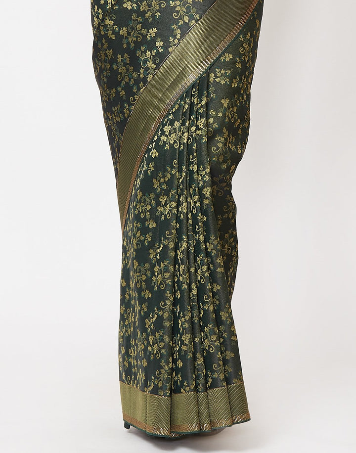 Green Banarasi Woven Saree