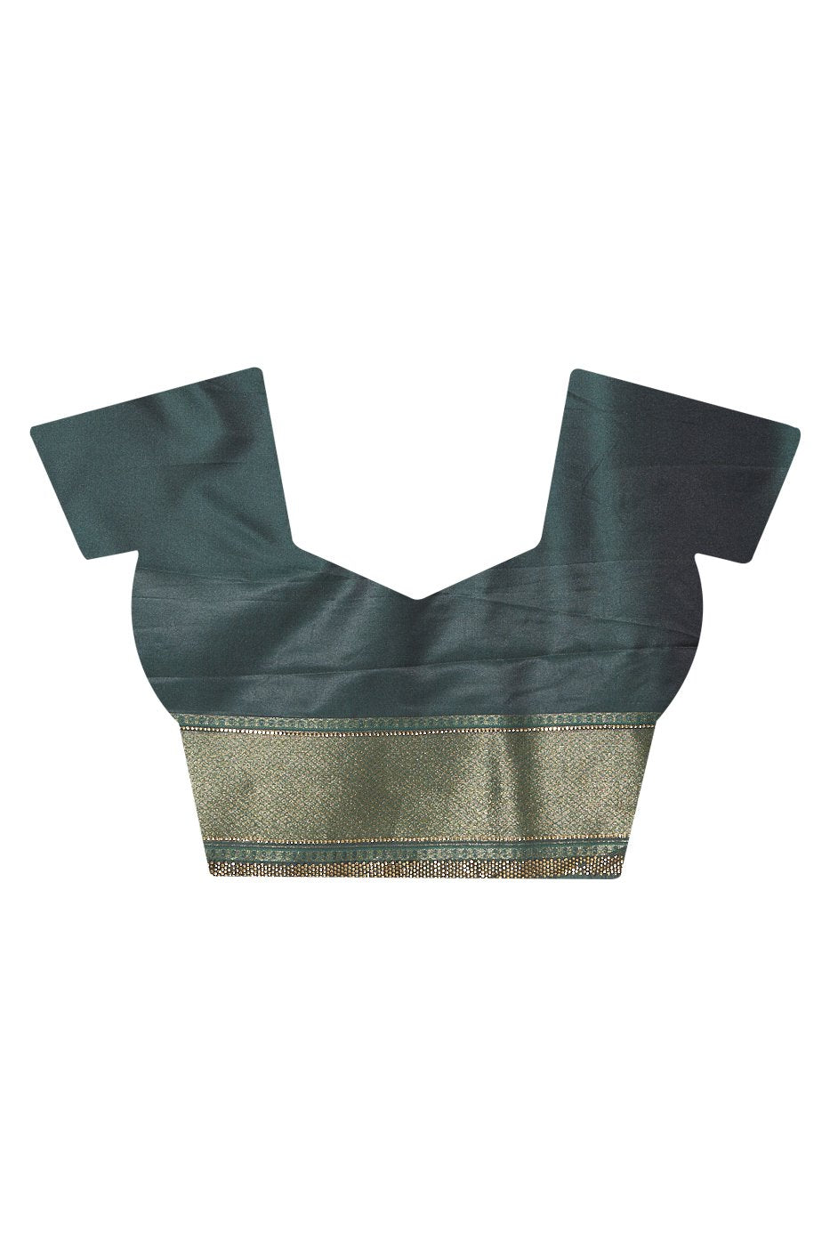 Green Banarasi Woven Saree
