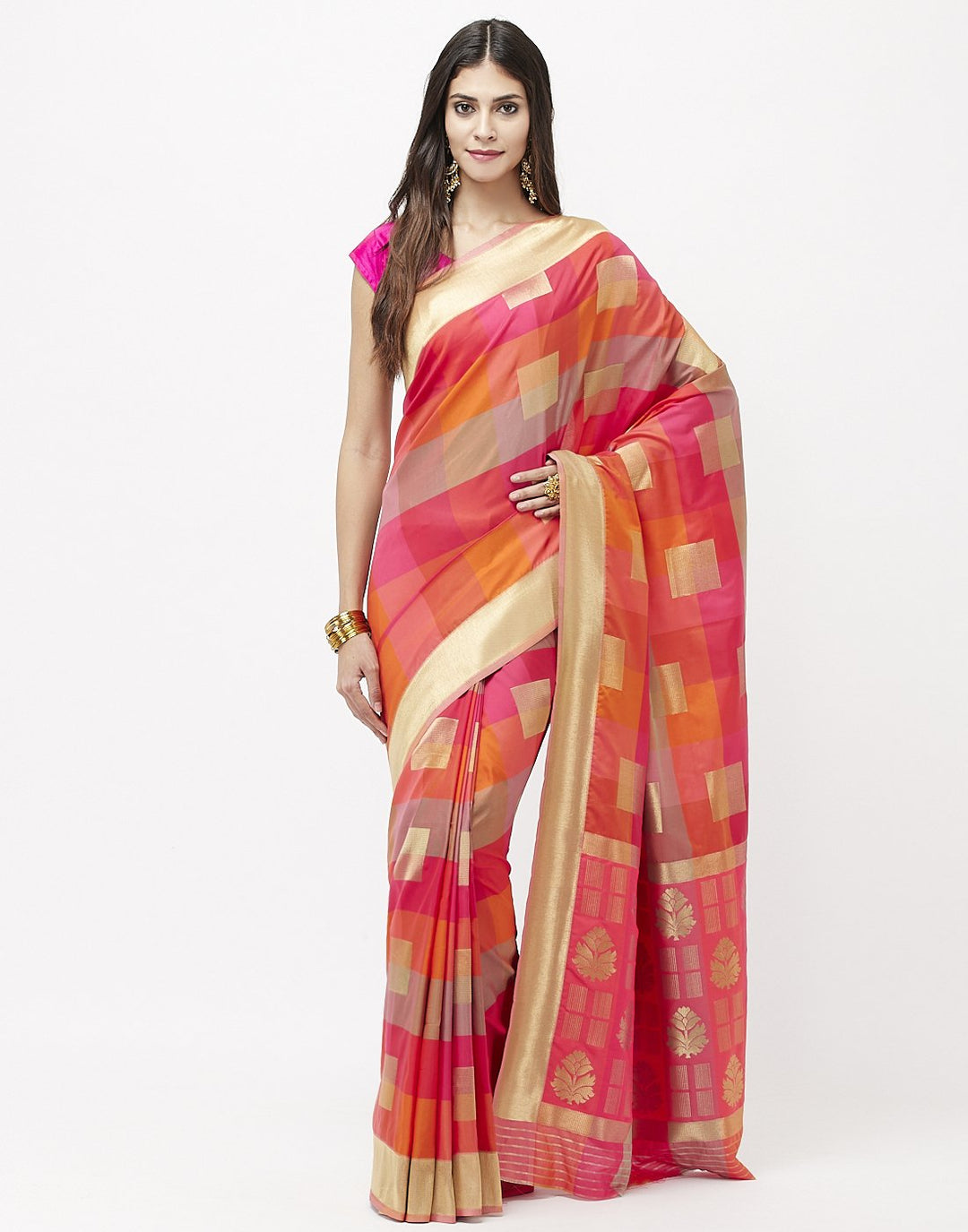 MBZ Meena Bazaar-Rani Banarasi Woven Saree