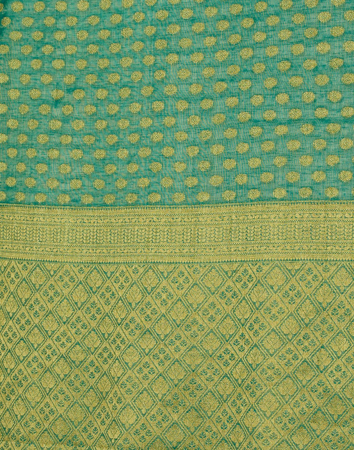 Green Art Handloom Saree