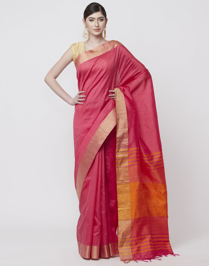 Green Handloom Woven Saree