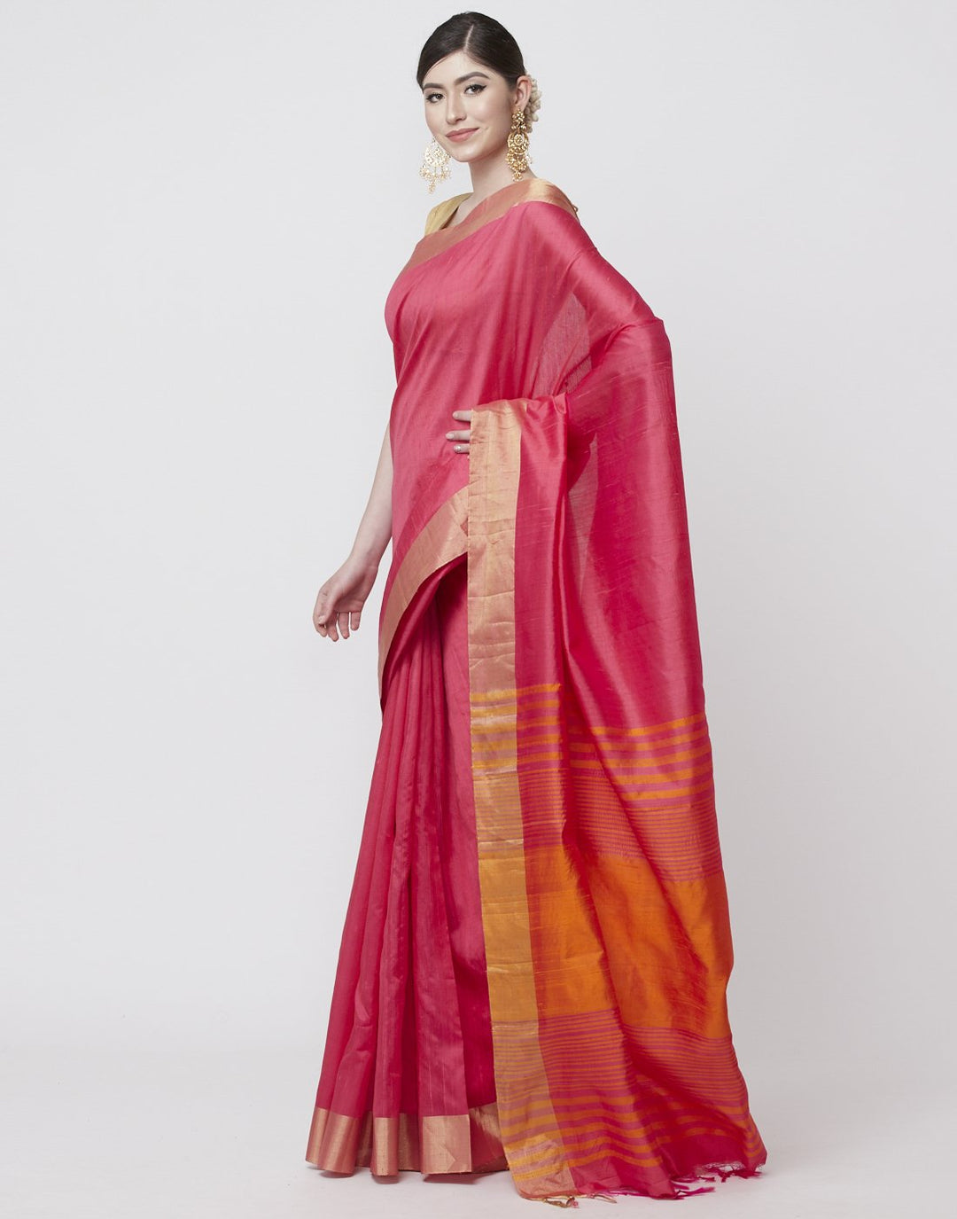 Green Handloom Woven Saree