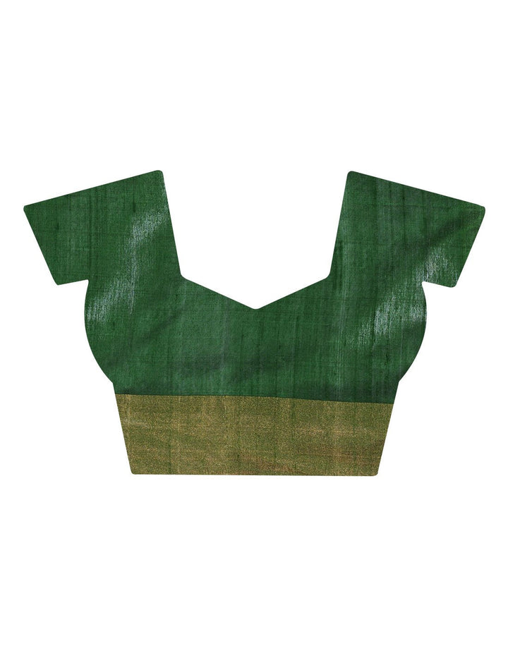 Green Handloom Woven Saree