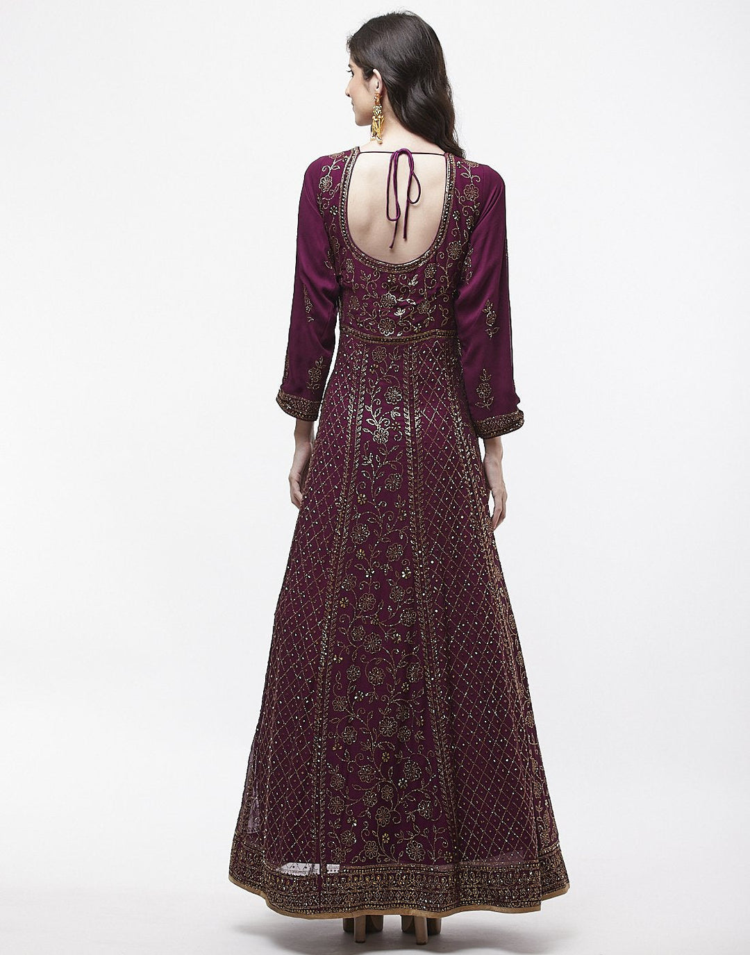 MBZ Meena Bazaar-Navy Blue Art Georgette Salwar Kameez