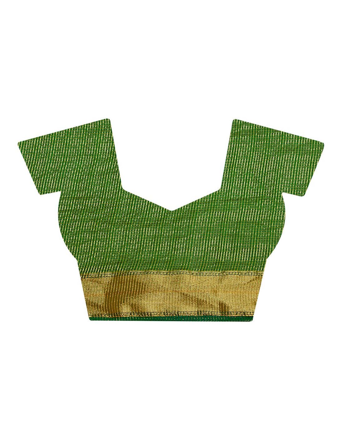 Green Art Handloom Woven Saree