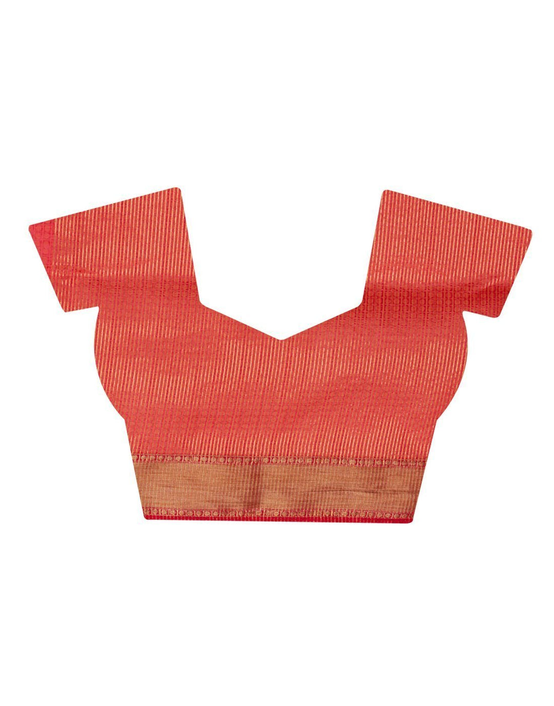 MBZ Meena Bazaar-Red Art Handloom Saree