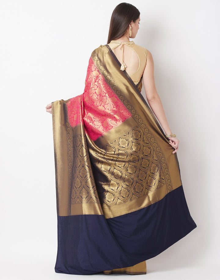 Rani-Navy Art Handloom Saree