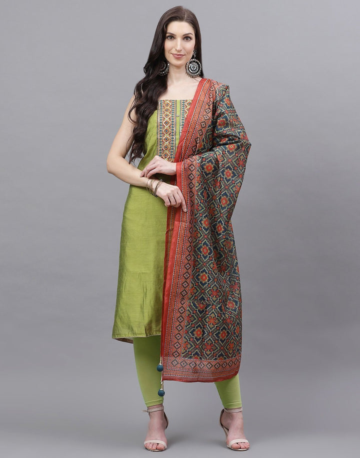 Chanderi Embroidered Suit piece