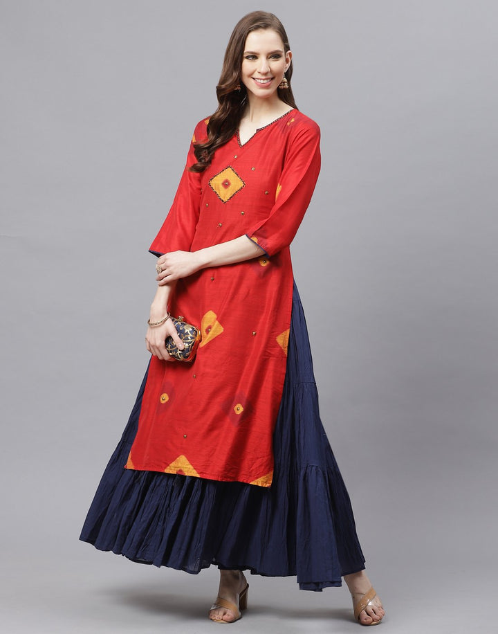 Double Layered Cotton Kurti