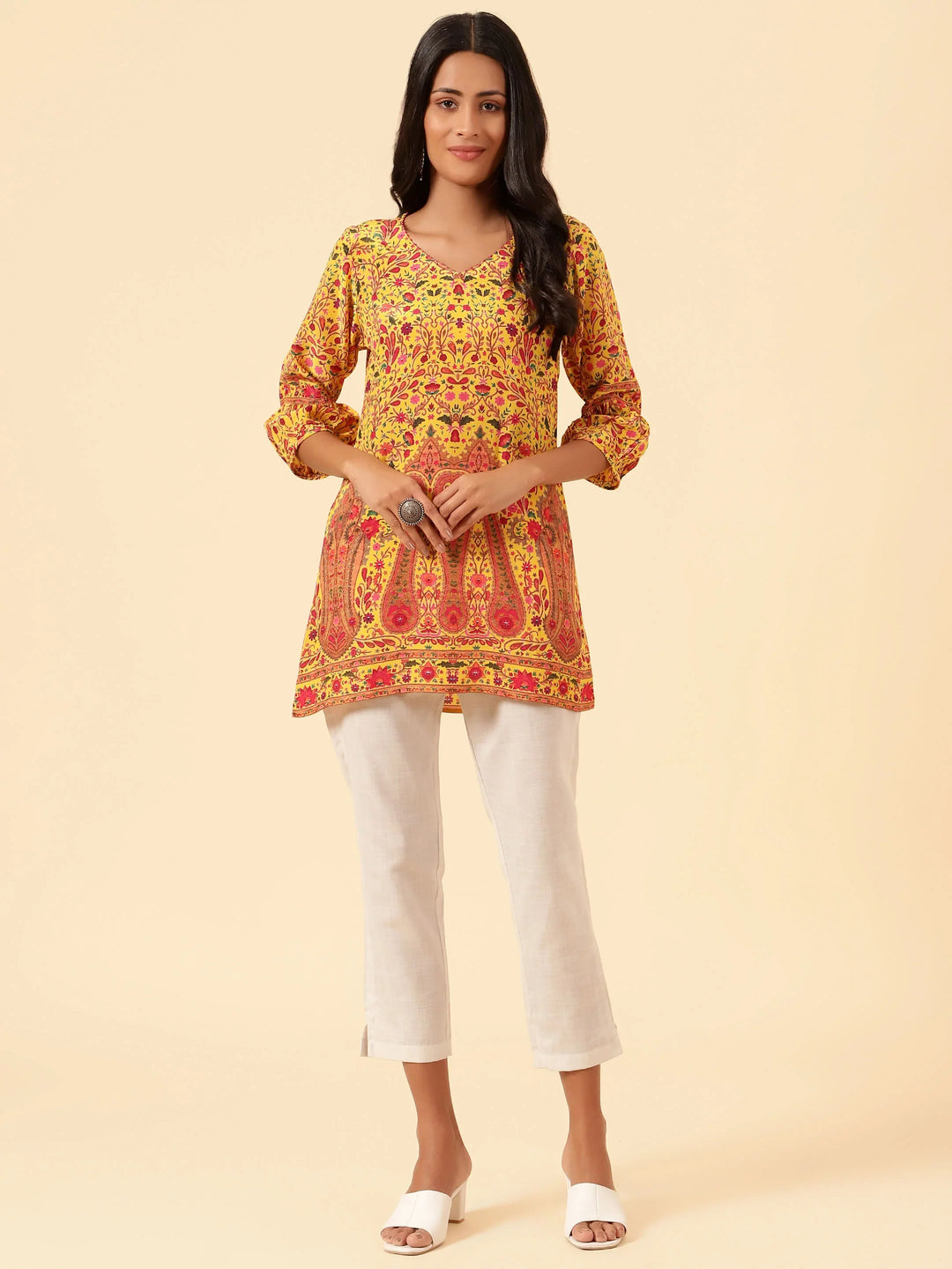 Printed Crepe Kurti