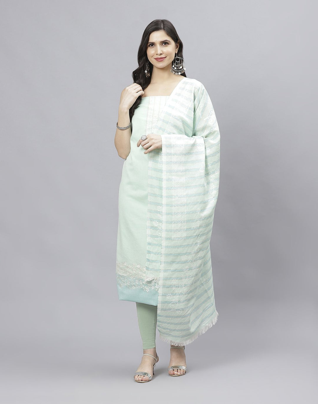 Cotton Embroidered Suit piece