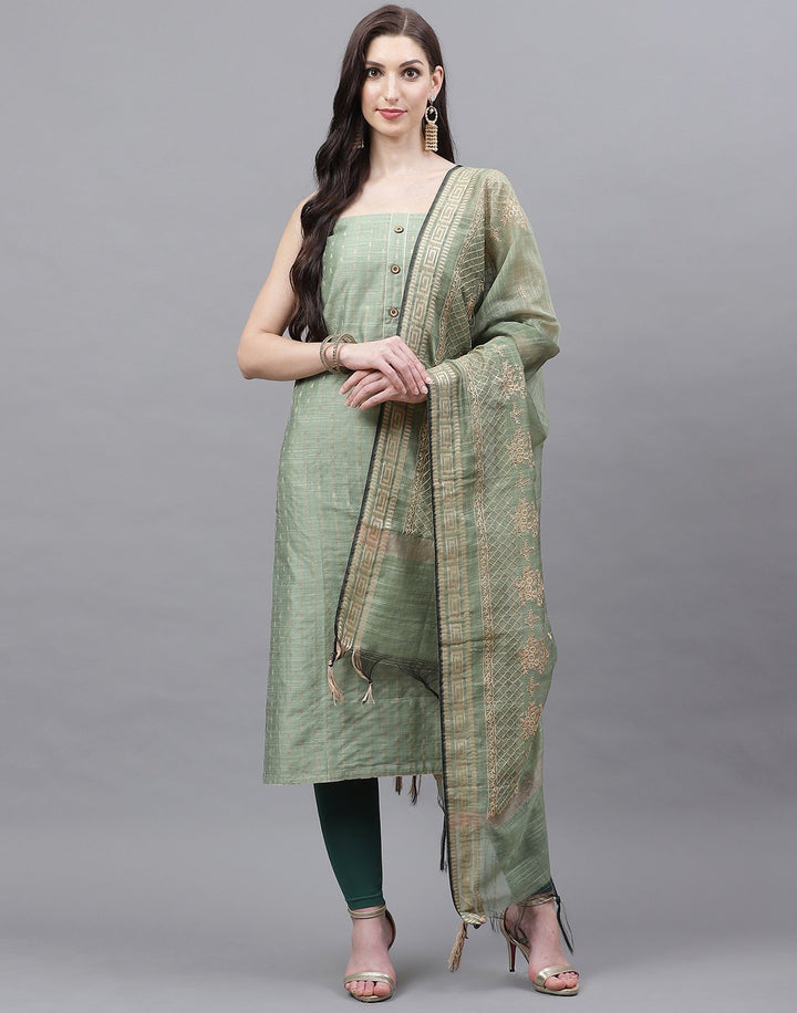 Chanderi Embroidered Suit piece