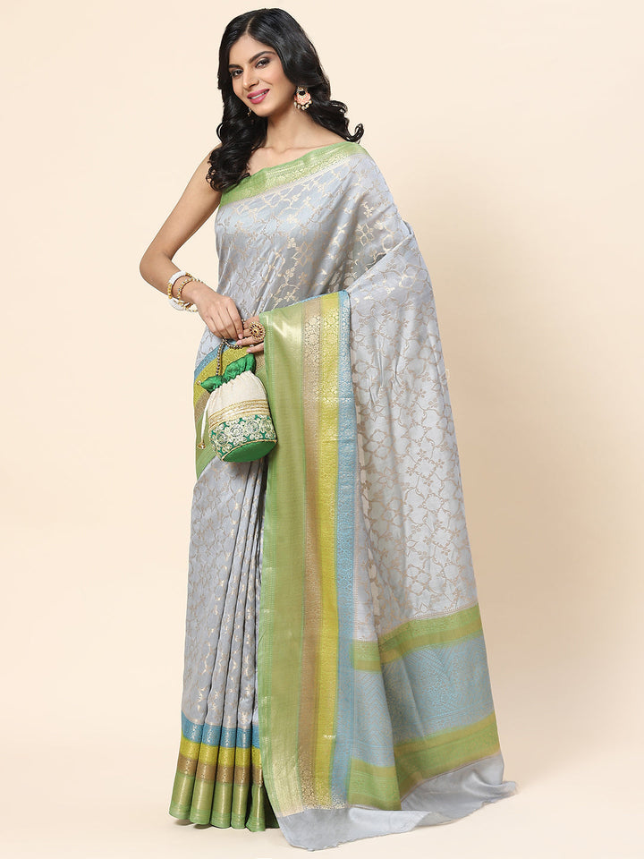 Zari Jaal Cotton Woven Saree
