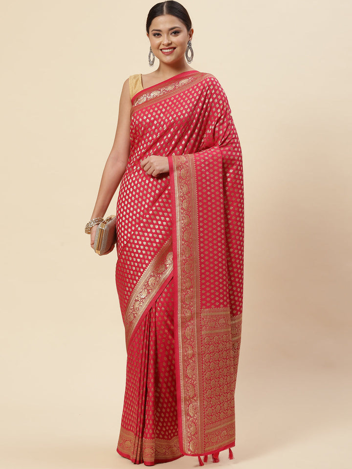 Zari Booti Handloom Woven Saree