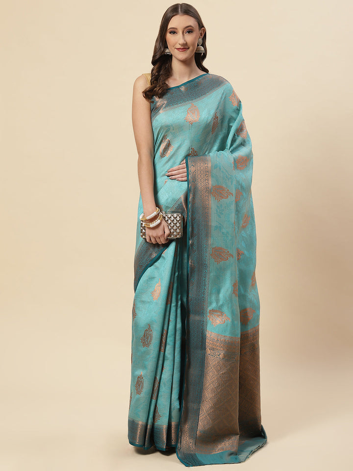 Zari Booti Handloom Woven Saree