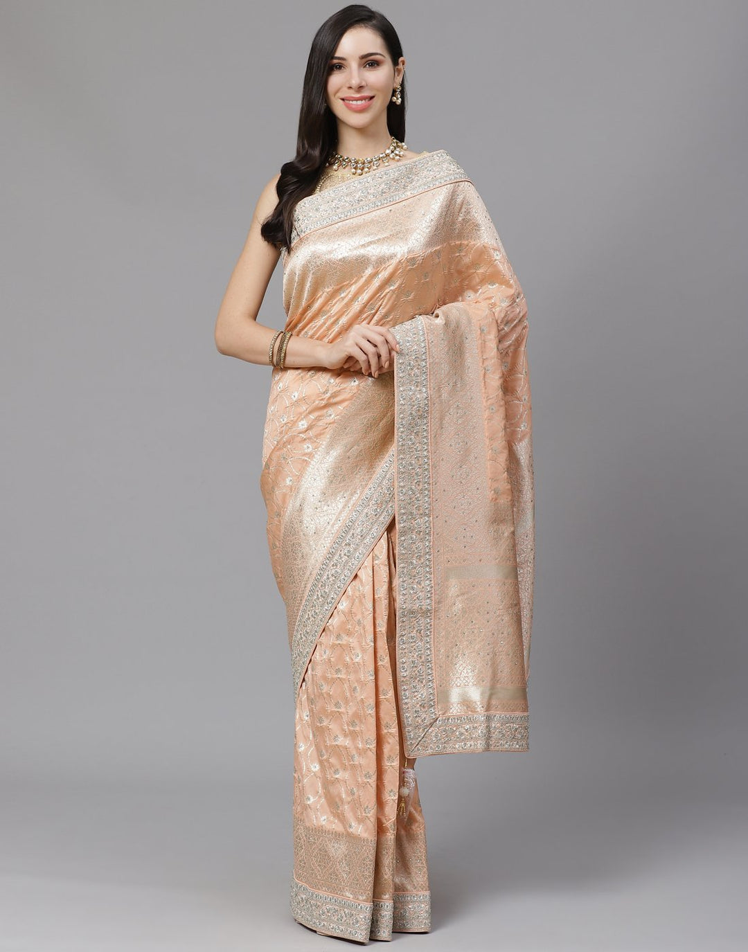 Banarasi Silk Embroidery Saree