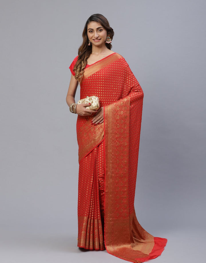 Art Chiffon Saree With Stone Work
