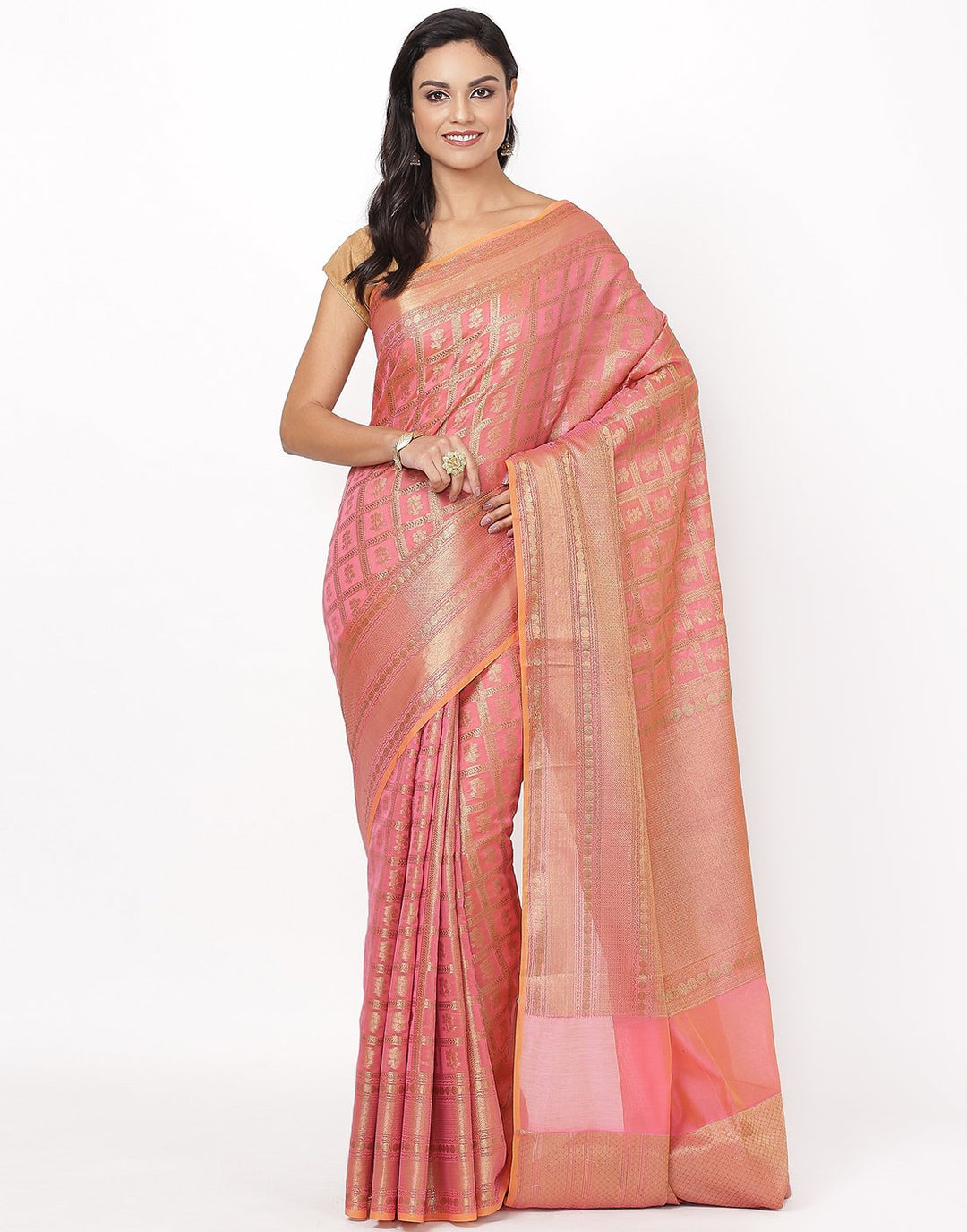 MBZ Meena Bazaar-Cotton Woven Saree