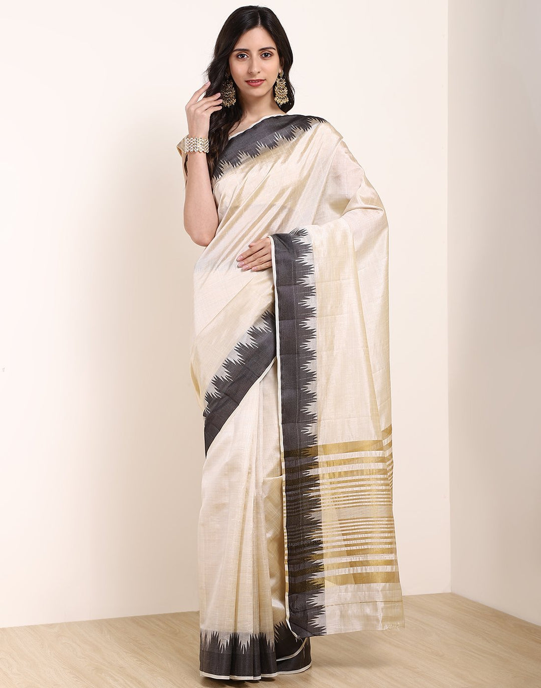 Mustard Art Handloom Saree