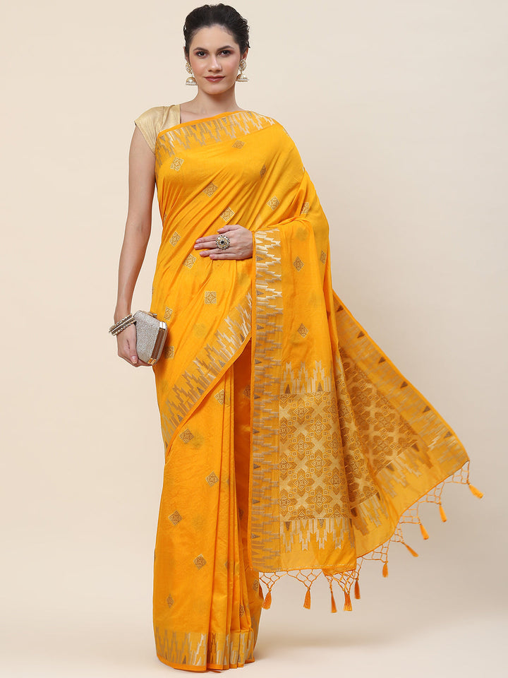 Zari Border Woven Handloom Saree