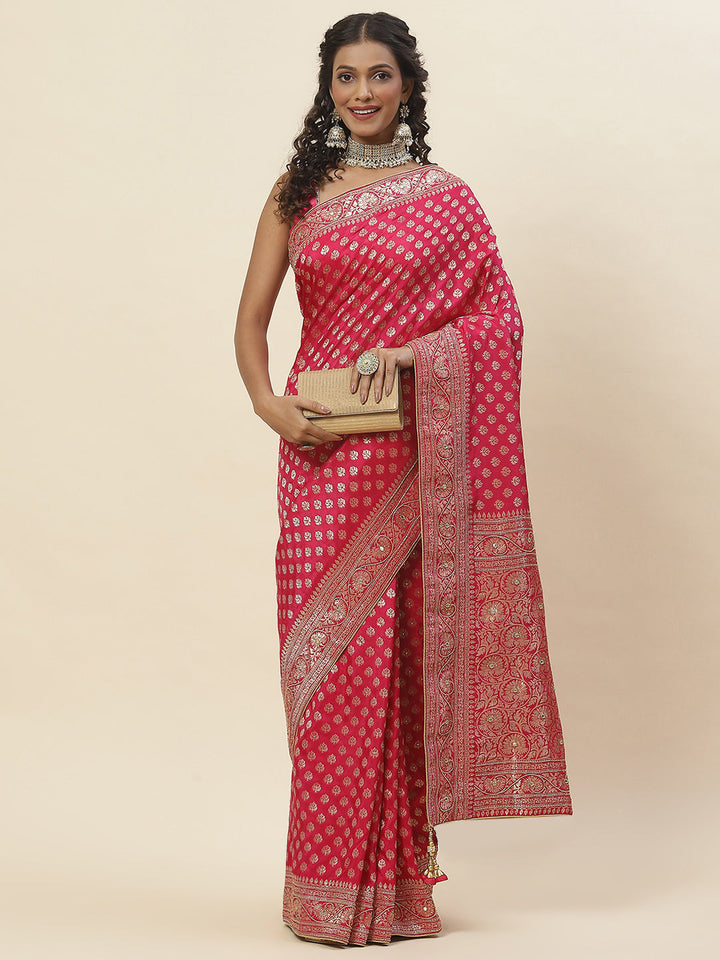 Embroidered Banarsi Saree