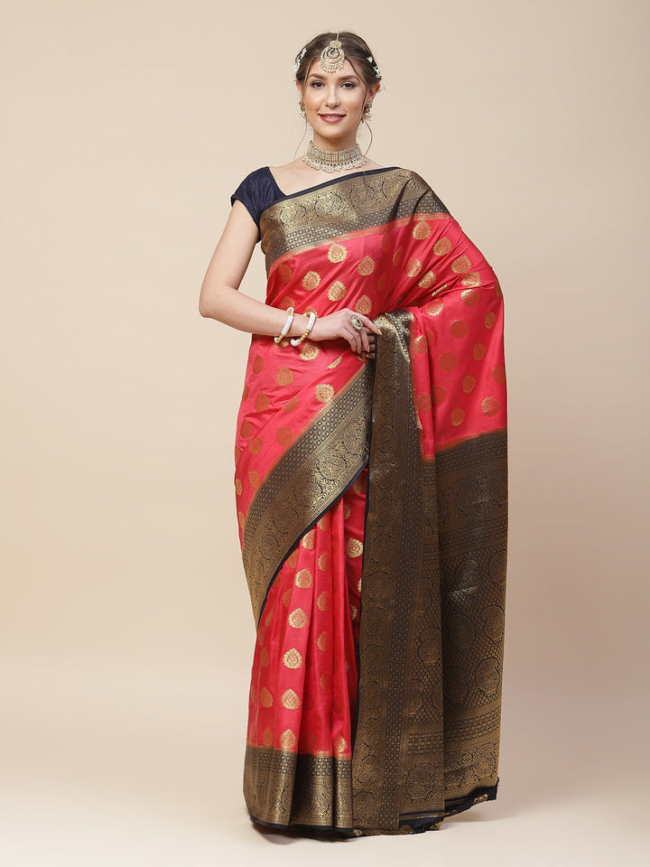 Zari Booti Woven Art Handloom Saree