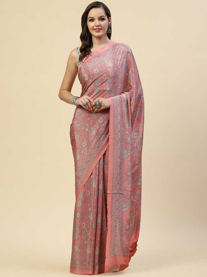 Digital Printed Crepe Saree