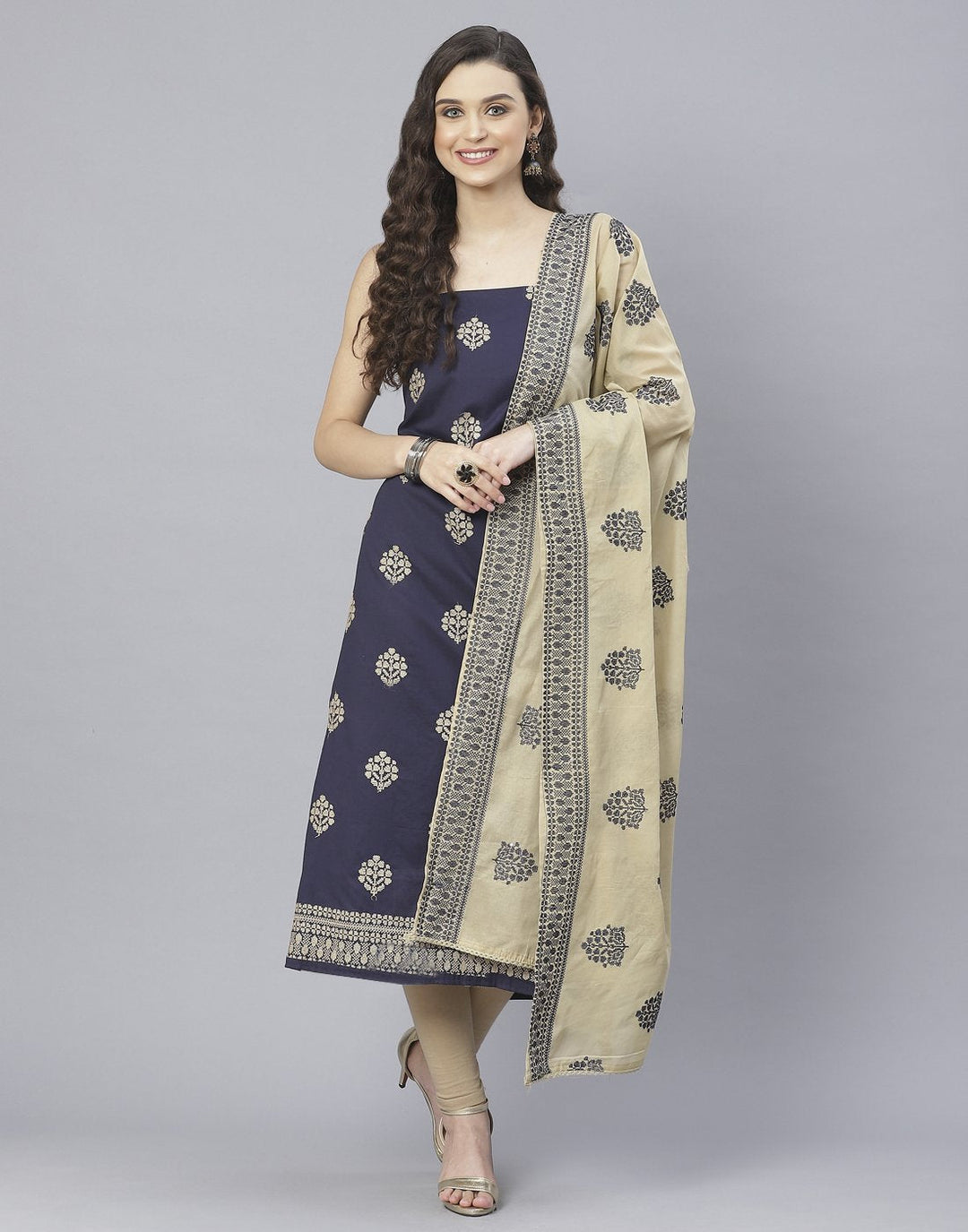Cotton Embroidered Suit Piece