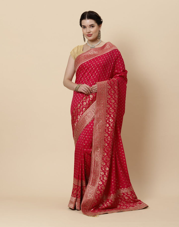 Woven Embroidered Banarasi Saree