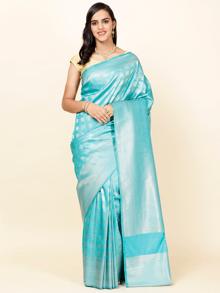 Zari Jaal Woven Handloom Saree