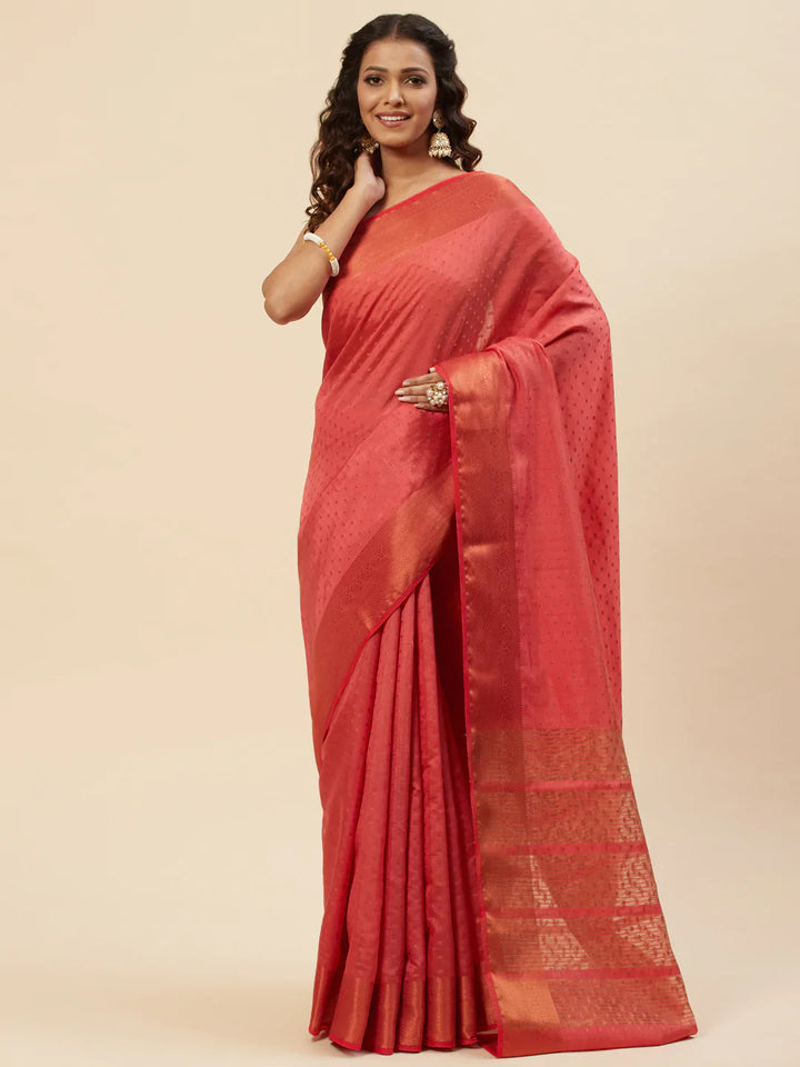 Zari Booti Handloom Woven Saree
