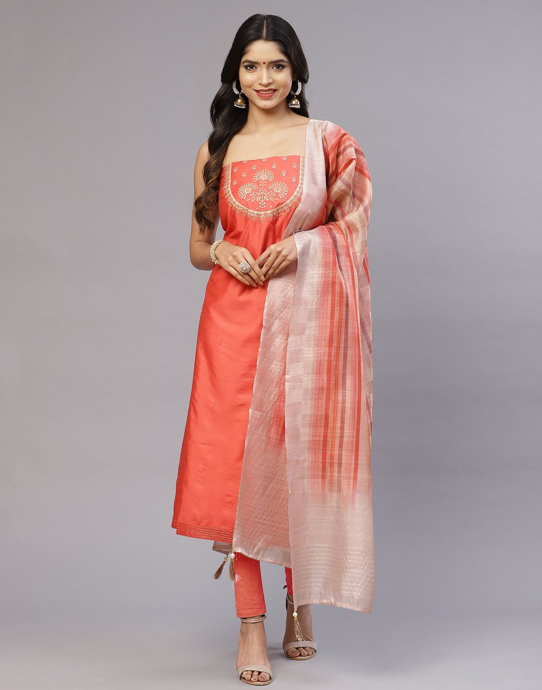 Chanderi Suit Set