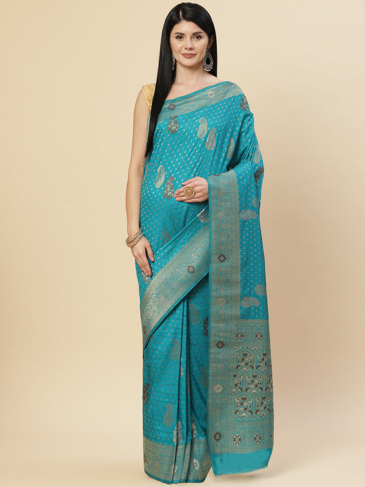 Zari Booti Handloom Woven Saree