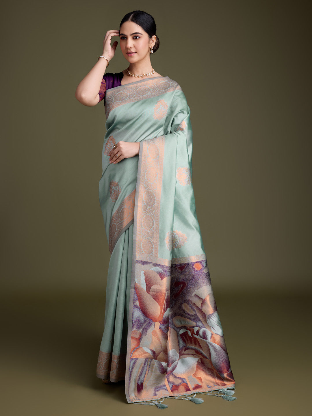 Woven Design Art Silk Saree