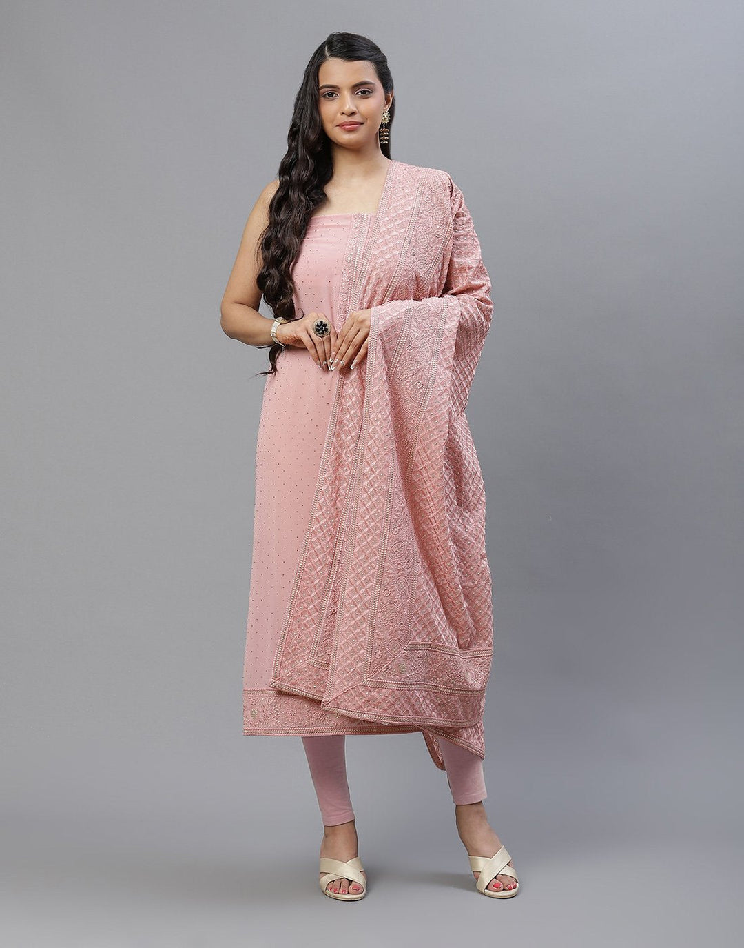 GEORGETTE EMBROIDERED SUIT SET