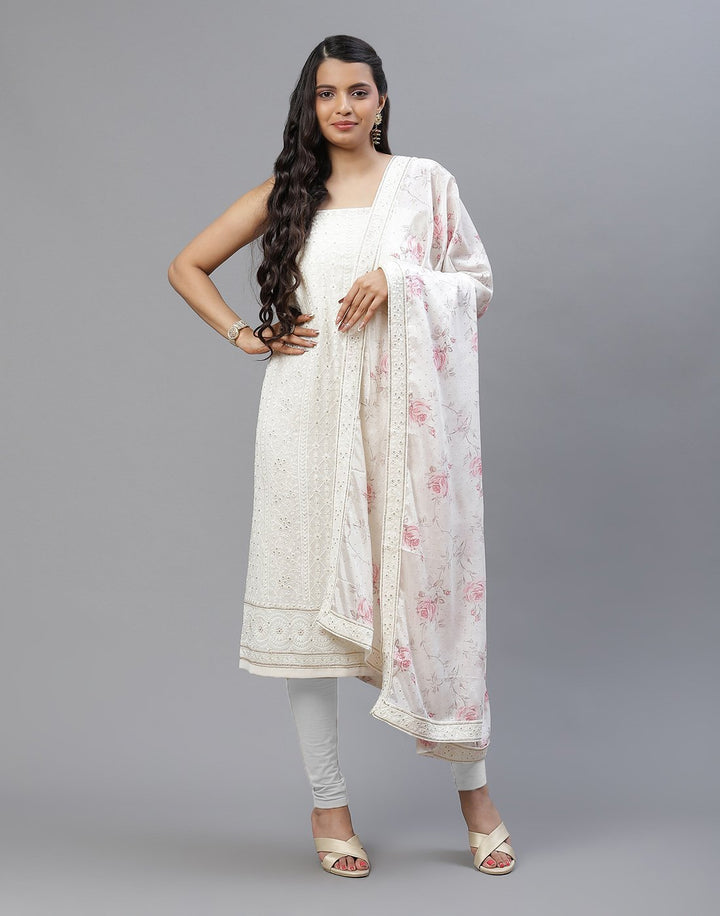 GEORGETTE CHIKANKARI SUIT SET
