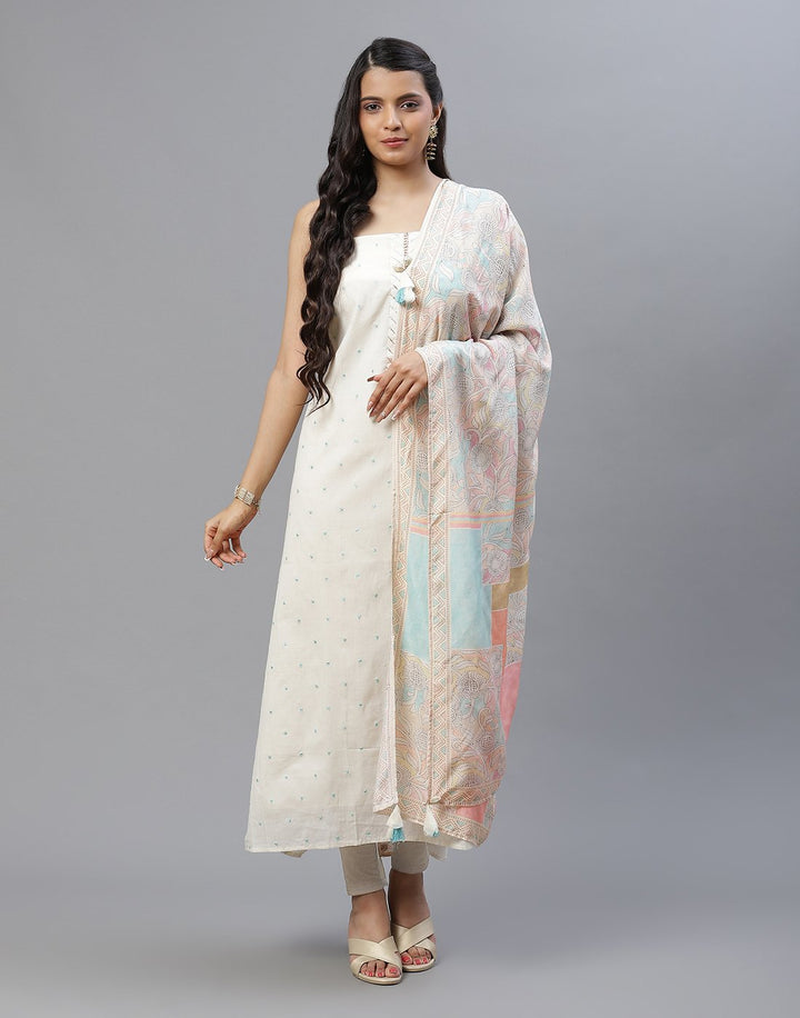 Cotton Embroidered Suit piece