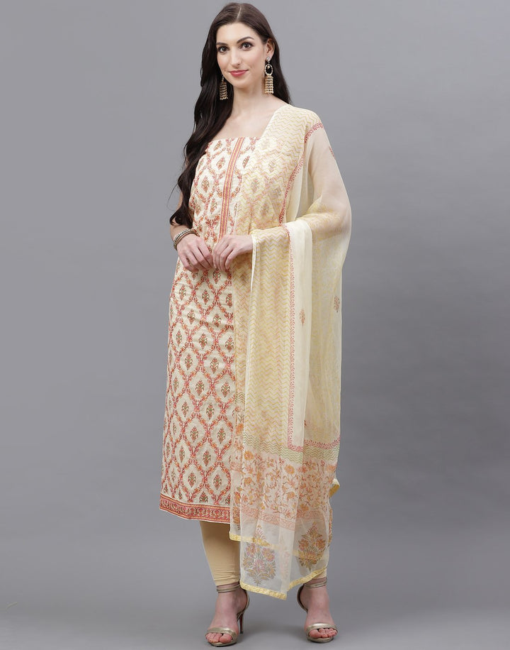 Cotton Embroidered Suit piece