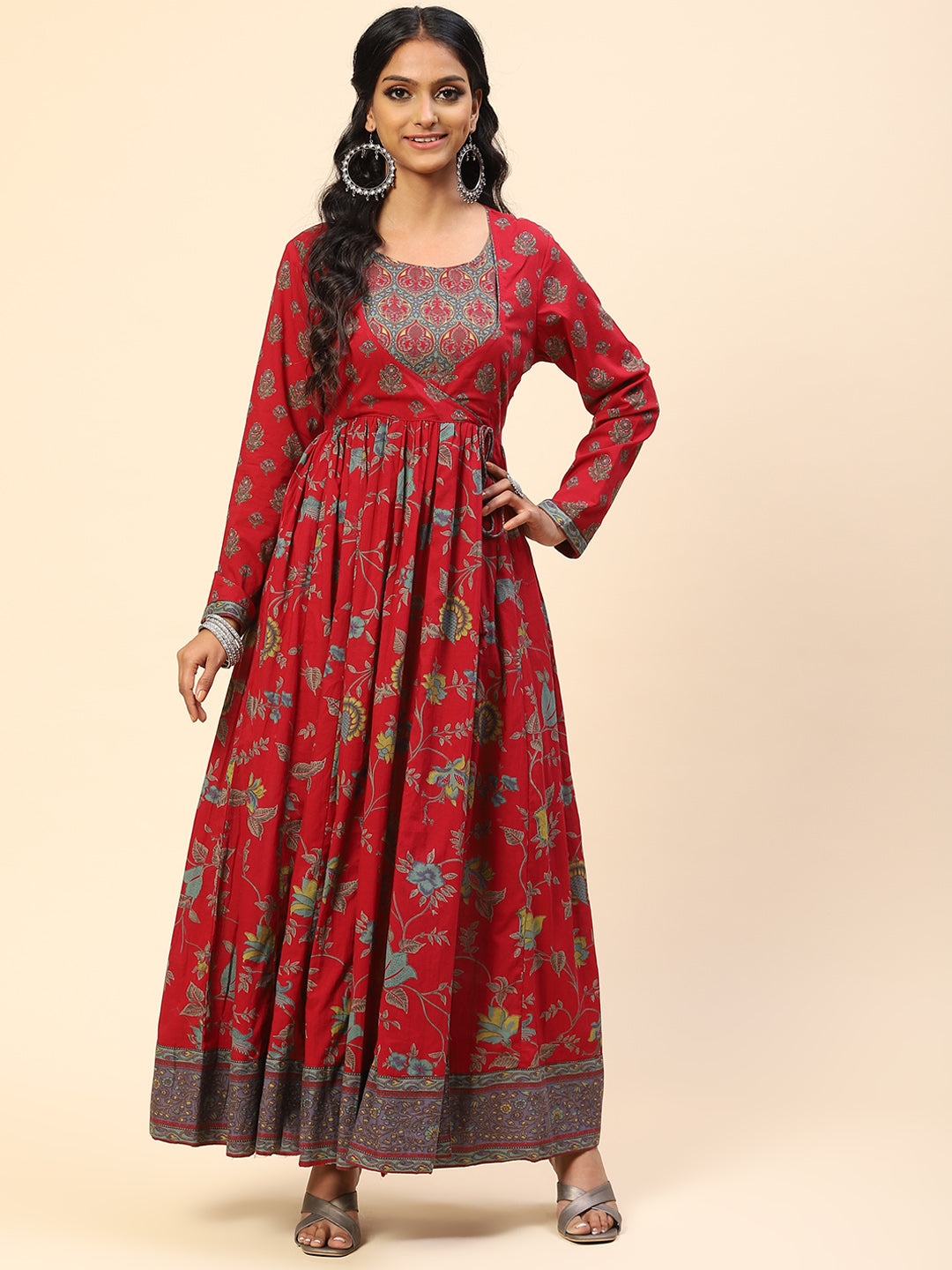 Printed Cotton Anarkali Kurta