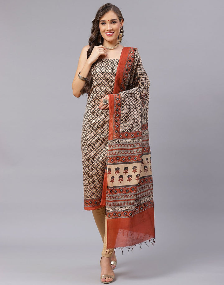Chanderi Printed Suit Piece