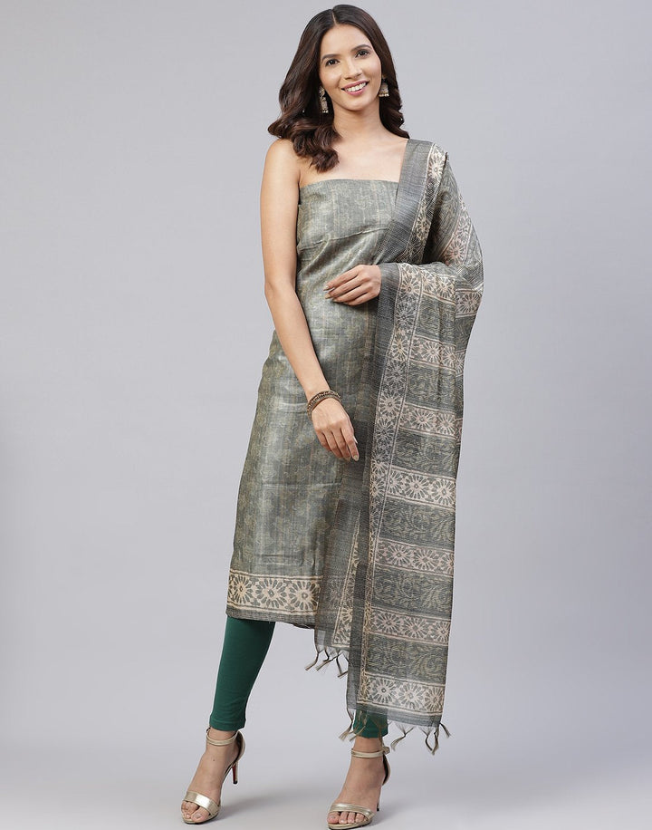 Chanderi Printed Suit Piece