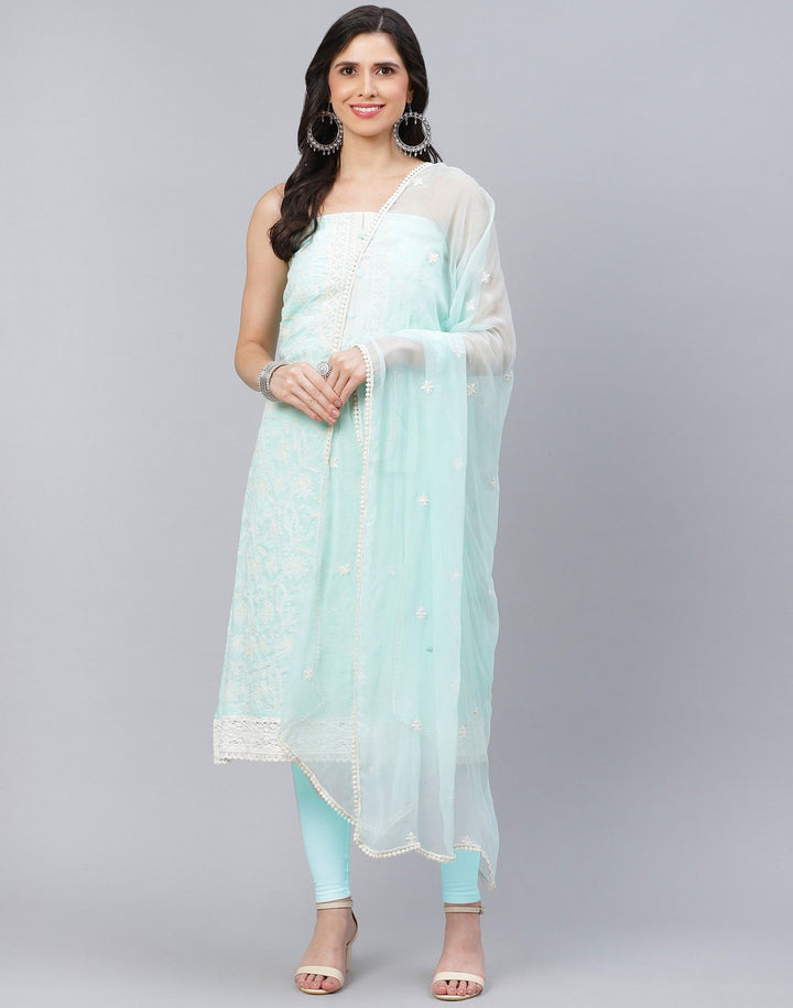 Cotton Embroidered Suit Piece